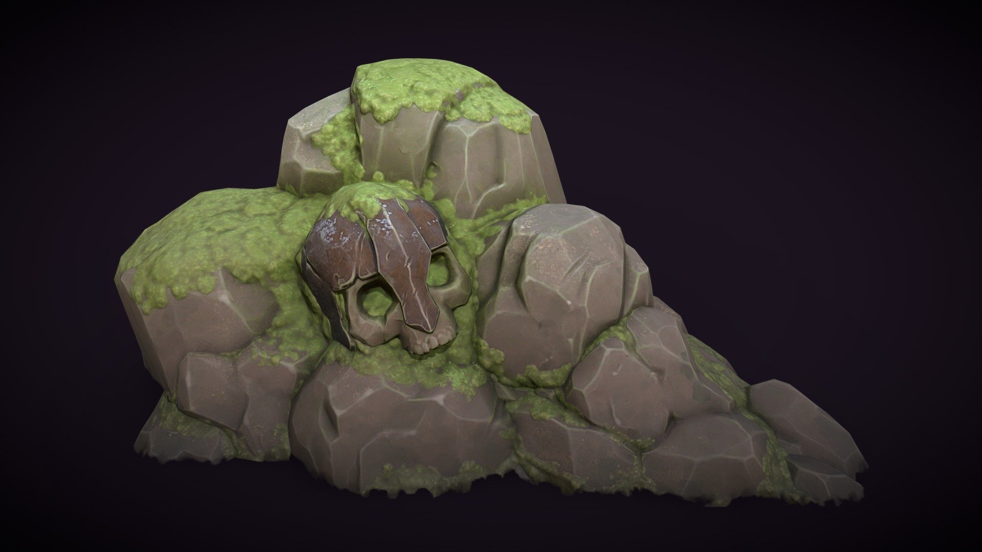 A 3d test I did for AntlerInteractive.
Concept art from Ivan Oneka - Skull Rock - 3D model by tomanski 3d model