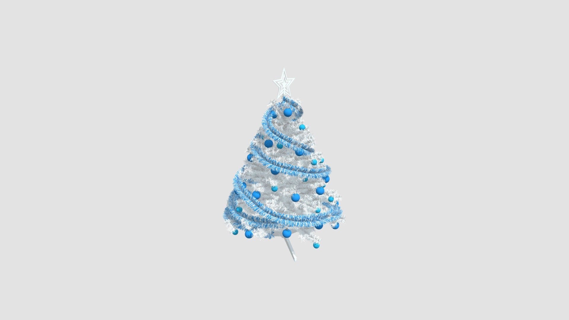 Highly detailed model of Christmas tree with all textures, shaders and materials. It is ready to use, just put it into your scene 3d model