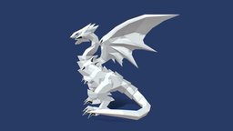 Blue Eyes White Dragon Yugioh By Toscraft card, boardgame, origami, papercraft, yugioh, tcg, seto-kaiba, dragon, anime