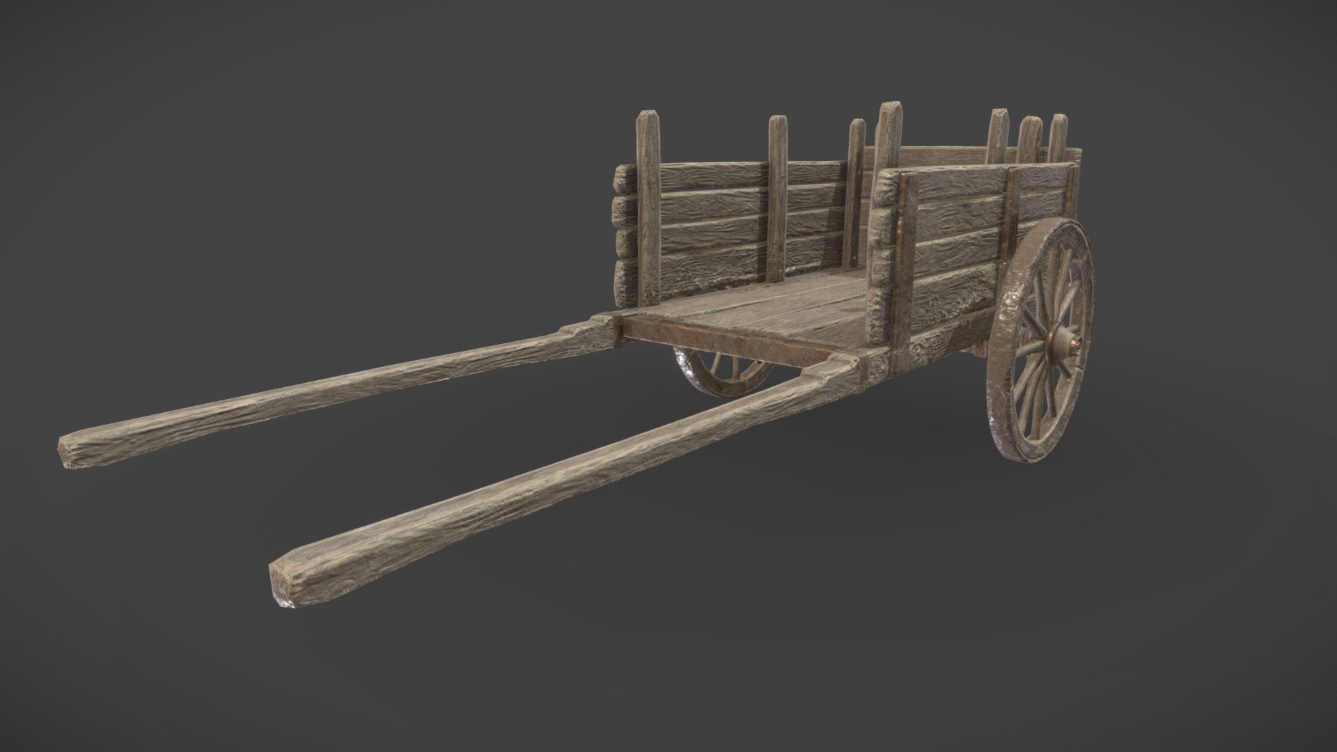 Game ready wooden cart

Medieval themed

Modelled in 3DS Max
Textured in Substance Painter

Please feel free to leave feedback - Wooden Cart - Muddy - 3D model by JamesDawson (@JamBoink) 3d model