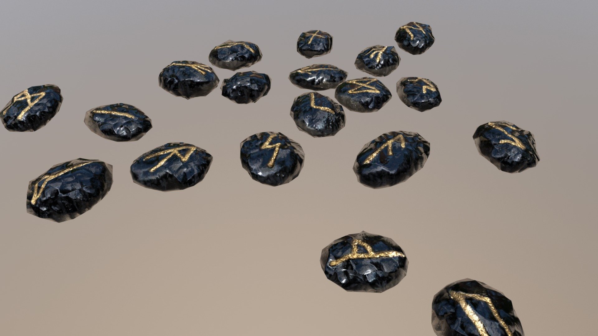 Fortune telling must-have asset
.
.
.
made in Blender and Substance Painter - Obsidian Rune Stones - Buy Royalty Free 3D model by Anežka Hájková (@anezka) 3d model