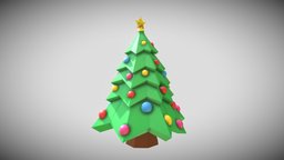 Low Poly Christmas Tree substancepainter, substance, lowpoly