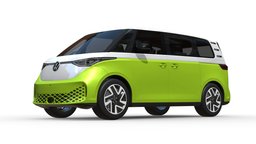 3d Model ID Buzz future, sustainable, transport, vw, series, volkswagen, the, passenger, buzz, id, mobility, minibus, 3d, vehicle, model, futuristic, car, electric, of