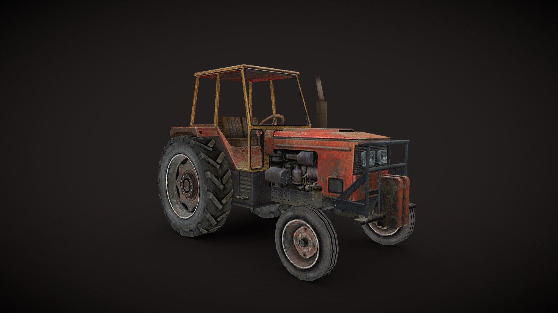 Tractor - 3D model by farazk3453 3d model