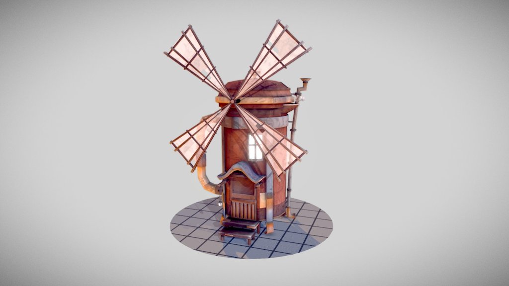 Thermos Windmill
(Fantasy Village Set)

Hello everyone!
I'm glad to present you the Thermos Windmill, one of the pieces of the Fantasy Village set that is coming soon! The village is modeled and textured with some Miyazaki's feelings, as everything is colorful and looks more like an handpainted work rather than a real 3D envirnoment :)

The specs of the model are:


2.8k verts - 5.8k tris
Diffuse Texture - Ambient Occlusion Texture - Normal Texture
(available in 2048px,1024px and 512px)
File format: .obj .fbx .dae

Items will be on sale on Turbosquid, CGTrader and Unity Asset Store in late September! - Fantasy Thermos Windmill - 3D model by Bobo (@bobo3d) 3d model
