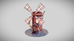 Fantasy Thermos Windmill food, toon, gaming, handpaint, architectural, burton, story, windmill, miyazaki, fairytale, blender-3d, handpaintedtexture, blender3dmodel, design3d, windmill-lowpoly-animated, fairy-magic, windmill-3d, handpainted, unity, unity3d, architecture, book, blender, lowpoly, blender3d, hand-painted, design, house, home, fantasy, blender-cycles, handpainted-lowpoly