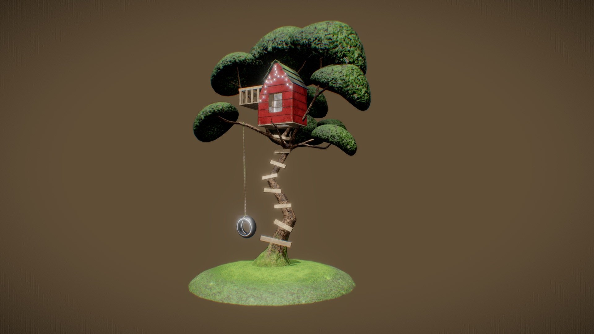 Tree House - 3D model by Arianna Maldonado (@ariannamaldonado) 3d model