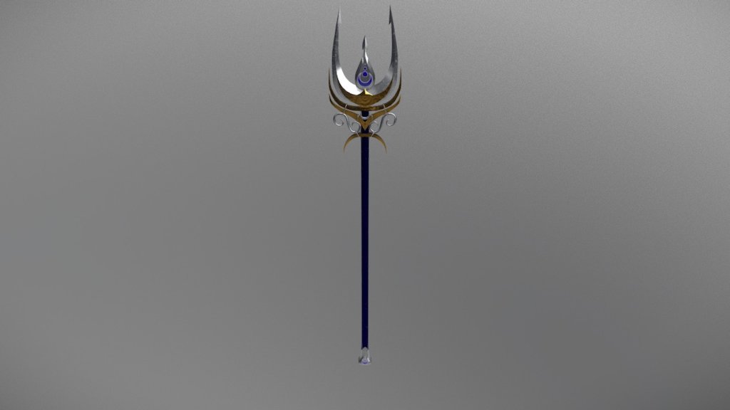 Moon Trident - 3D model by ryume 3d model