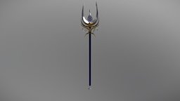 Moon Trident moon, trident, weapon, fantasy