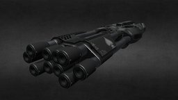 "THE PAN FLUTE" rifle, barrel, unreal, firearm, doom, unrealengine4, plasmarifle, substancepainter, weapon, military, futuristic