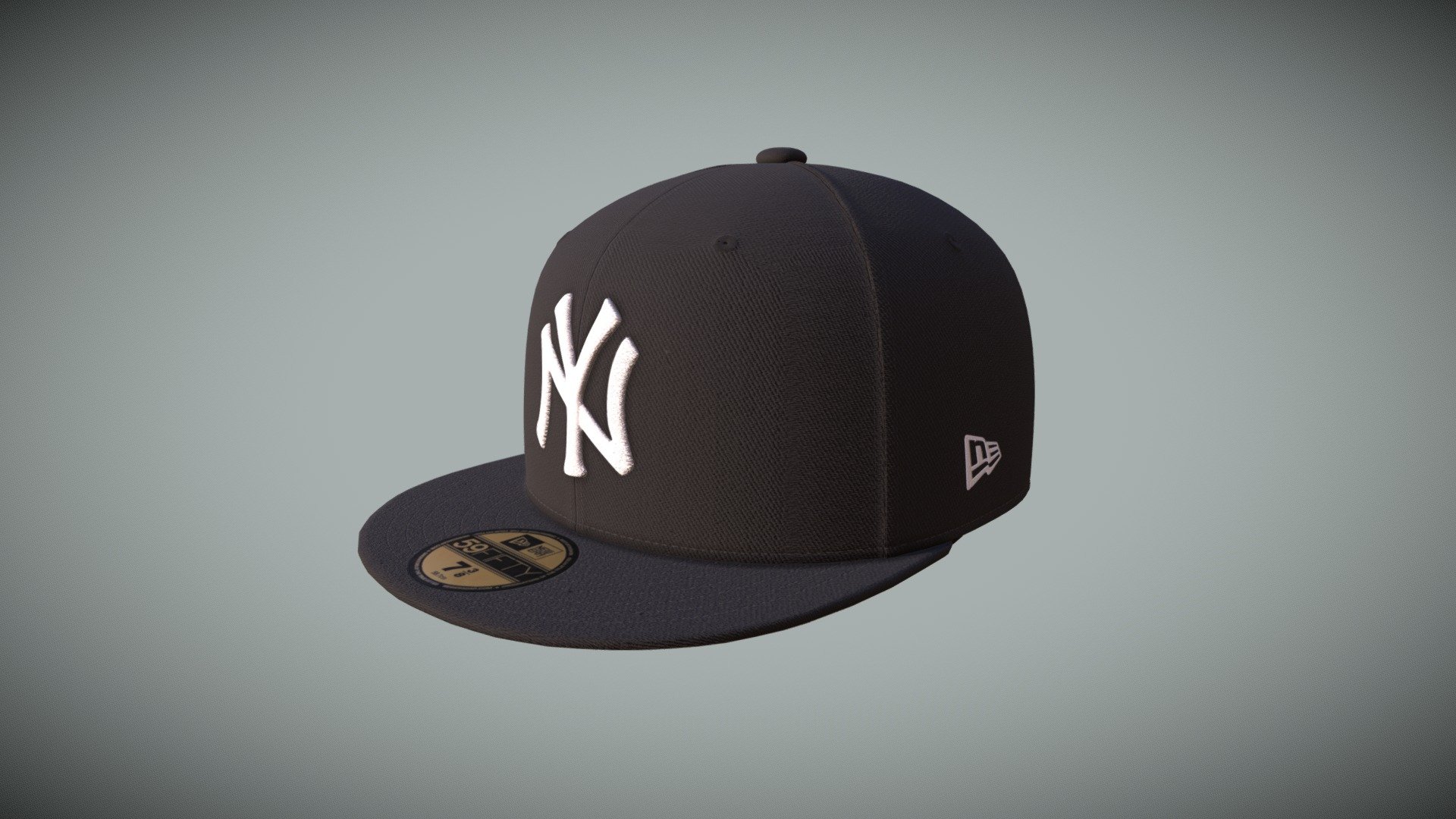 Realistic cap model with an embroidered Yankees logo at the front panels with the MLB logo at the rear and a gray undervisor

4K texture resolution - New York Yankees 59FIFTY Fitted Cap - 3D model by Can Mustafa (@c42m05) 3d model