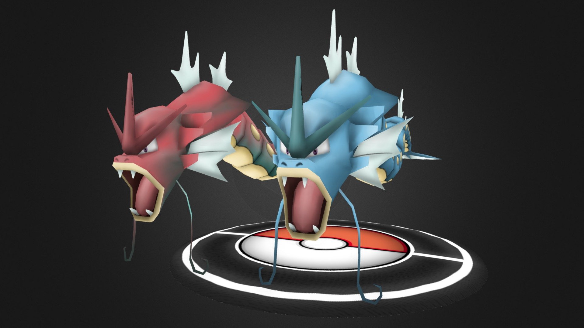 Gyarados for a mod.
Only textures were made by me 3d model