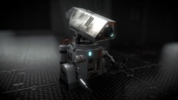 Sci-Fi Worker Robot bot, mechanical, droid, worker, eevee, character, blender, animation, animated, robot, ryankingart