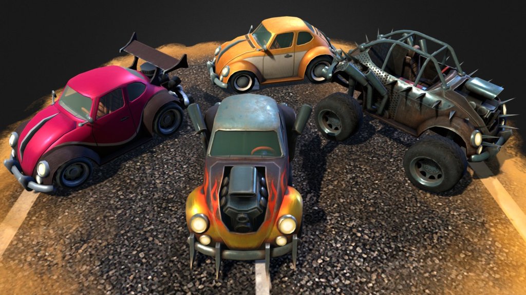Battle Car Pack Vol 2 - 3D model by Evozon Game Studio (@evozongamestudio) 3d model