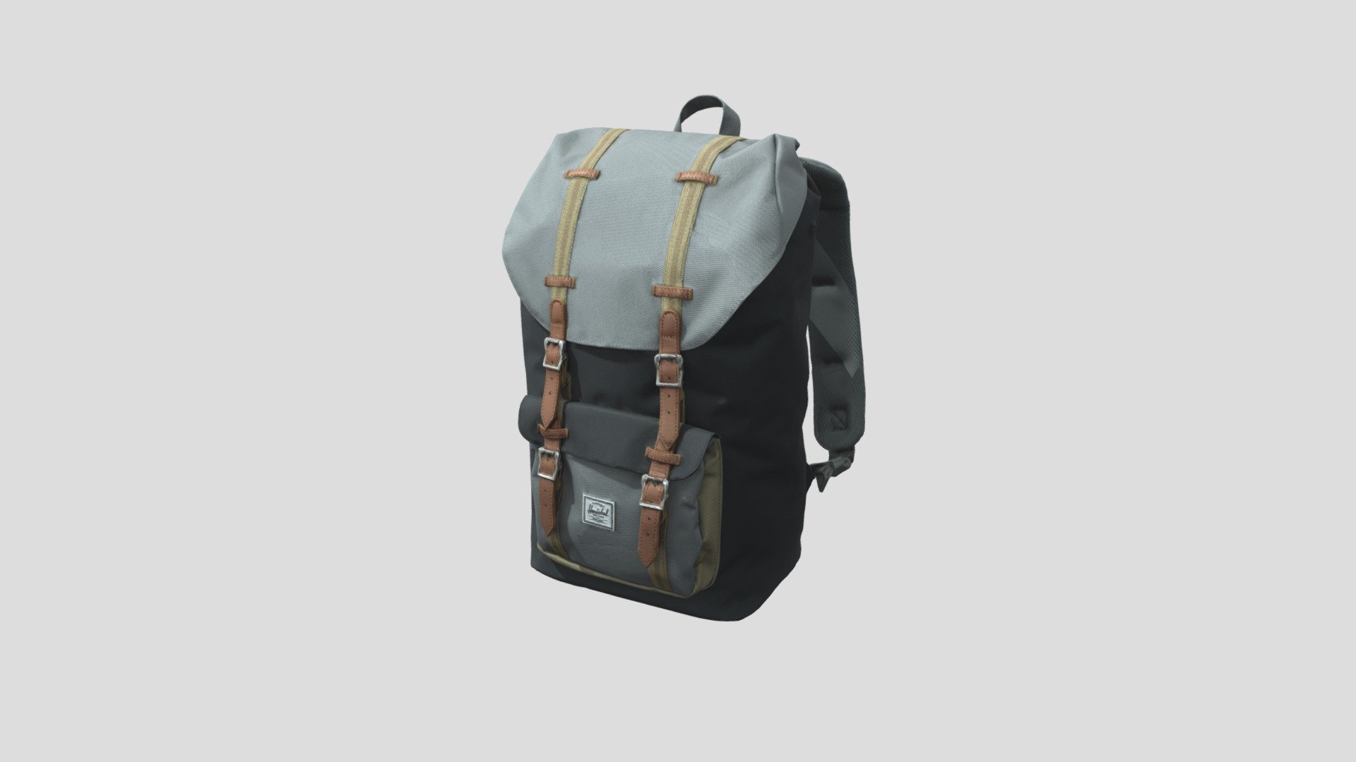 Herschel Little America Series denim camouflage backpack - Denim camouflage backpack - Buy Royalty Free 3D model by Jackey&Design (@1394725324zhang) 3d model