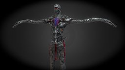 UE4 rig and Texture. (cyborg pack)