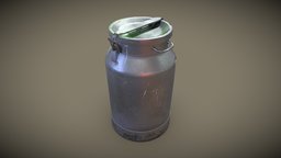 A big 40l aluminium canister. Фляга 40 литров.