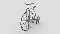 Retro bike bike, wheel, bicycle, steampunk, vintage, retro, transport, cycle, antique, old, pedals, farthing, sport