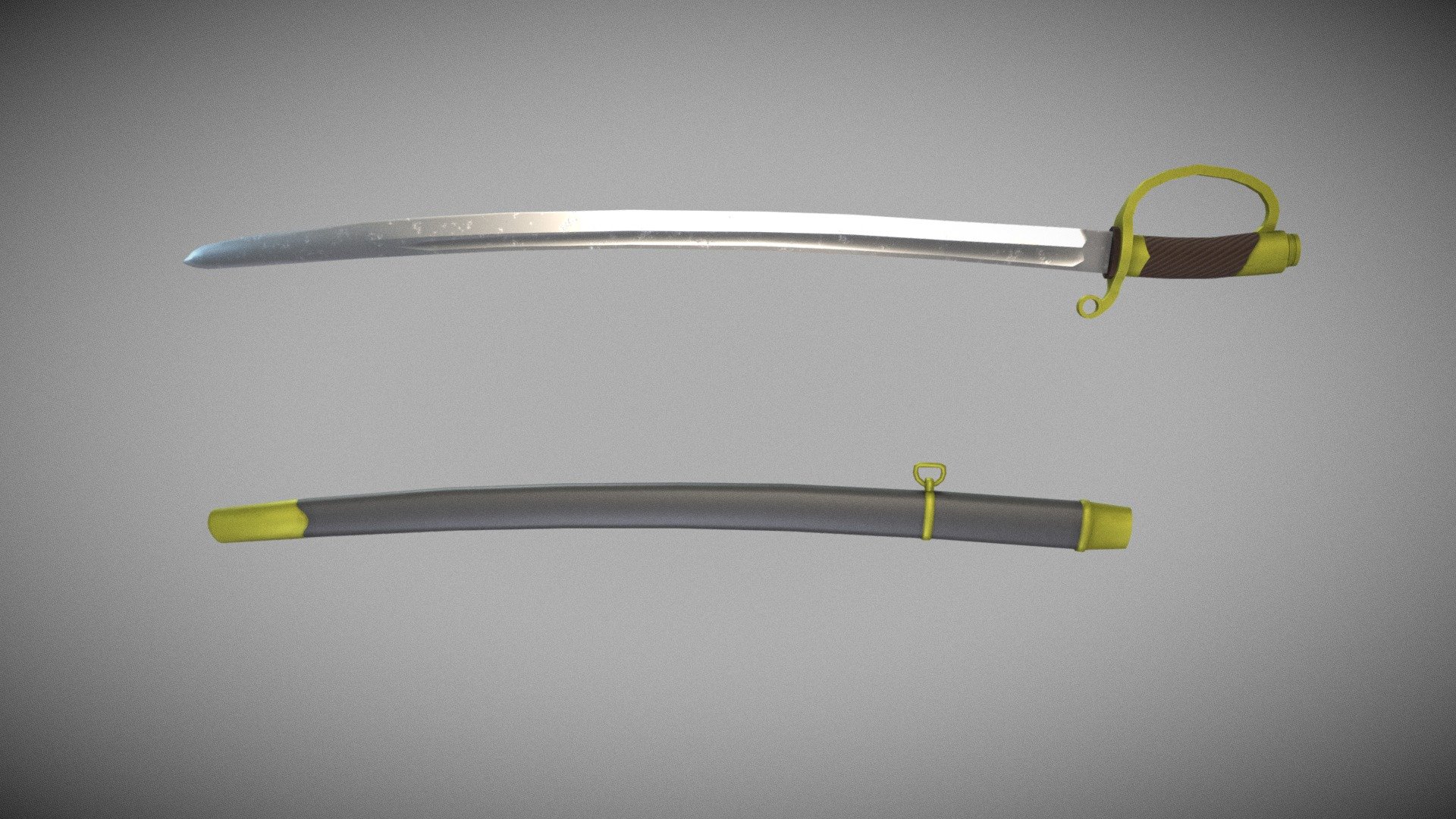 simple model of a Russian shashka saber sample 1881,
my second model ever that i took seriously - Russian soldier Shashka saber sample 1881 - Download Free 3D model by mykelas 3d model