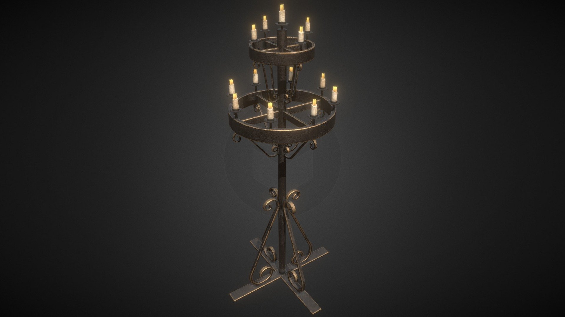 A mesh from my Cathedral set. 
Modeled in Maya, Textured in Substance Painter 3d model