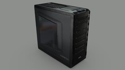 PC Case office, computer, gaming, pc, hd, prop, deco, new, showcase, realistic, hardware, comp, game-prop, game-asset, bit, personalcomputer, 2021, asset, gameasset, 3dee
