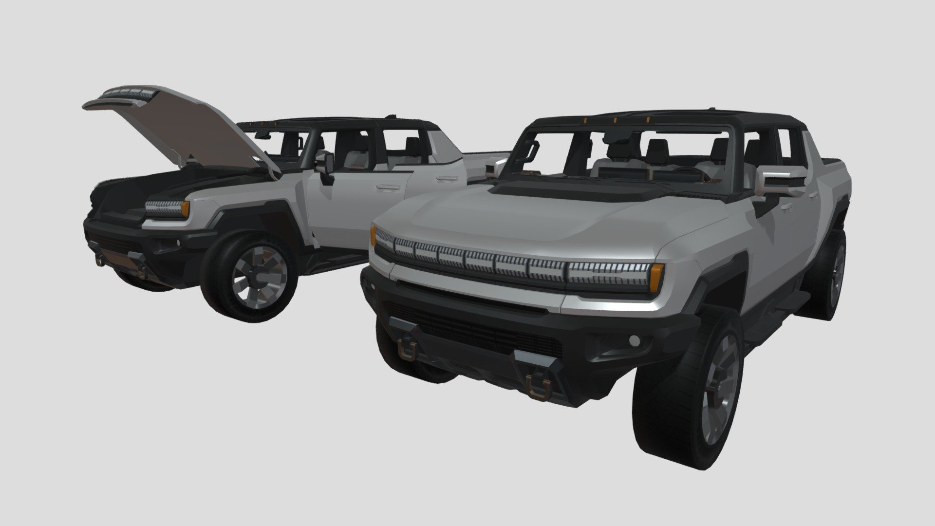 Hummer EV - 3D model by entervent 3d model