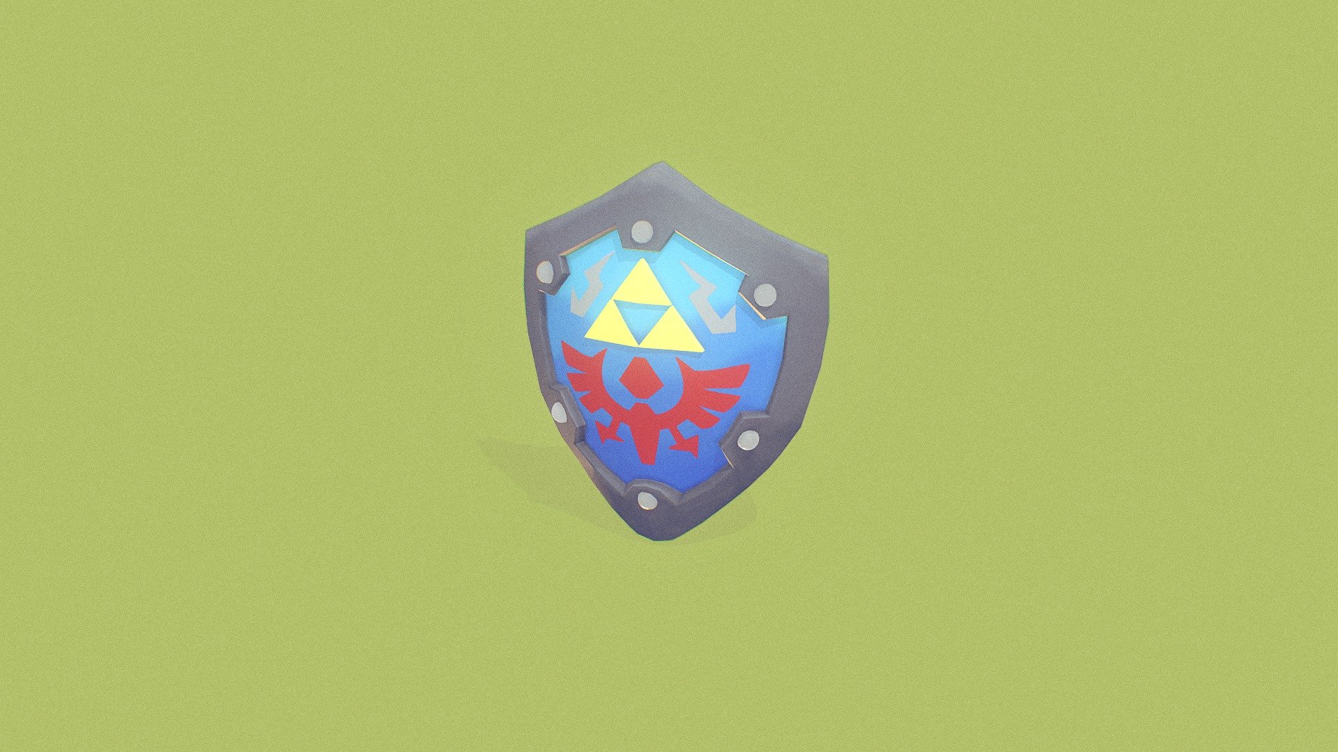 Week #3  A model of the Hylian Shield from Legend of Zelda Link's Awakening, hope you like! 

Follow me on Twitter @romanm7 - Link's Awakening - Hylian Shield - 3D model by Bayo (@romanmarin) 3d model