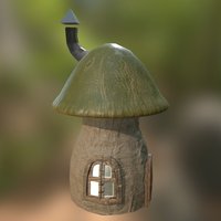 Mushroomhouse mushroom, cap, fairytale, substancepainter, substance, house