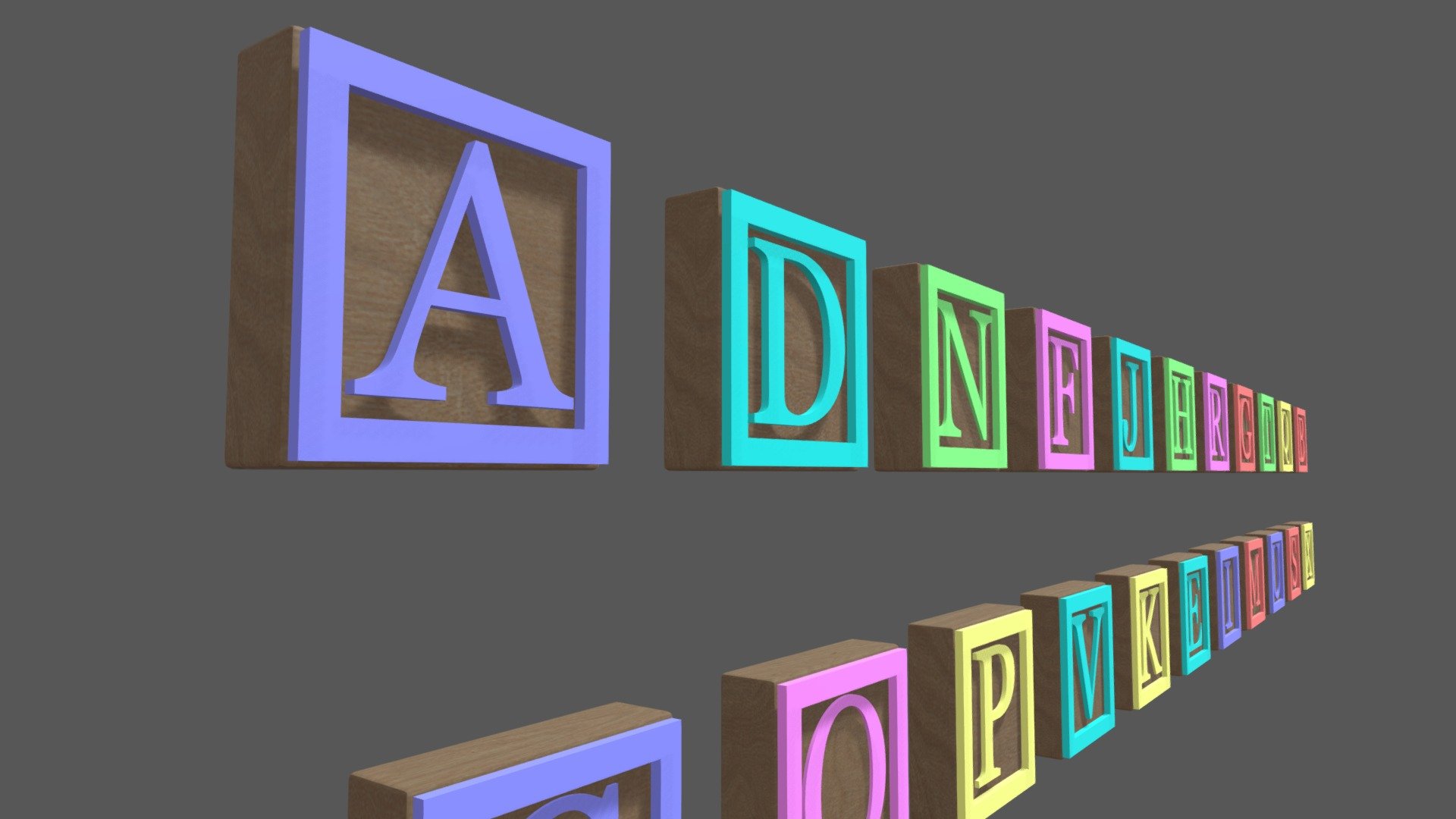 Wooden Blocks
just letters - Wooden Blocks - Download Free 3D model by Artboard Silvio Pinheiro (@scrpinheiro) 3d model