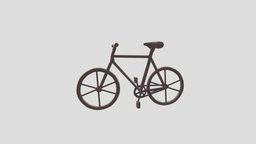 Bicycle low poly bike, bicycle, cycle, cycling