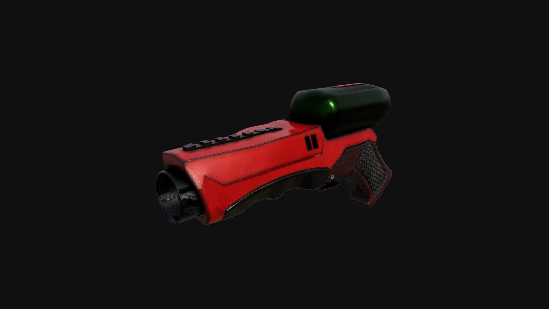 A utility based gun that will launch ghost pepper splatter at its target. Designed for riot control or a less than lethal means of defense 3d model