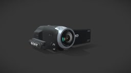 Camcorder sony, camera, camcorder, lowpoly, digitalcam