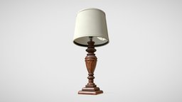 Vintage Table Lamp lamp, vintage, fbx, lampa, interior