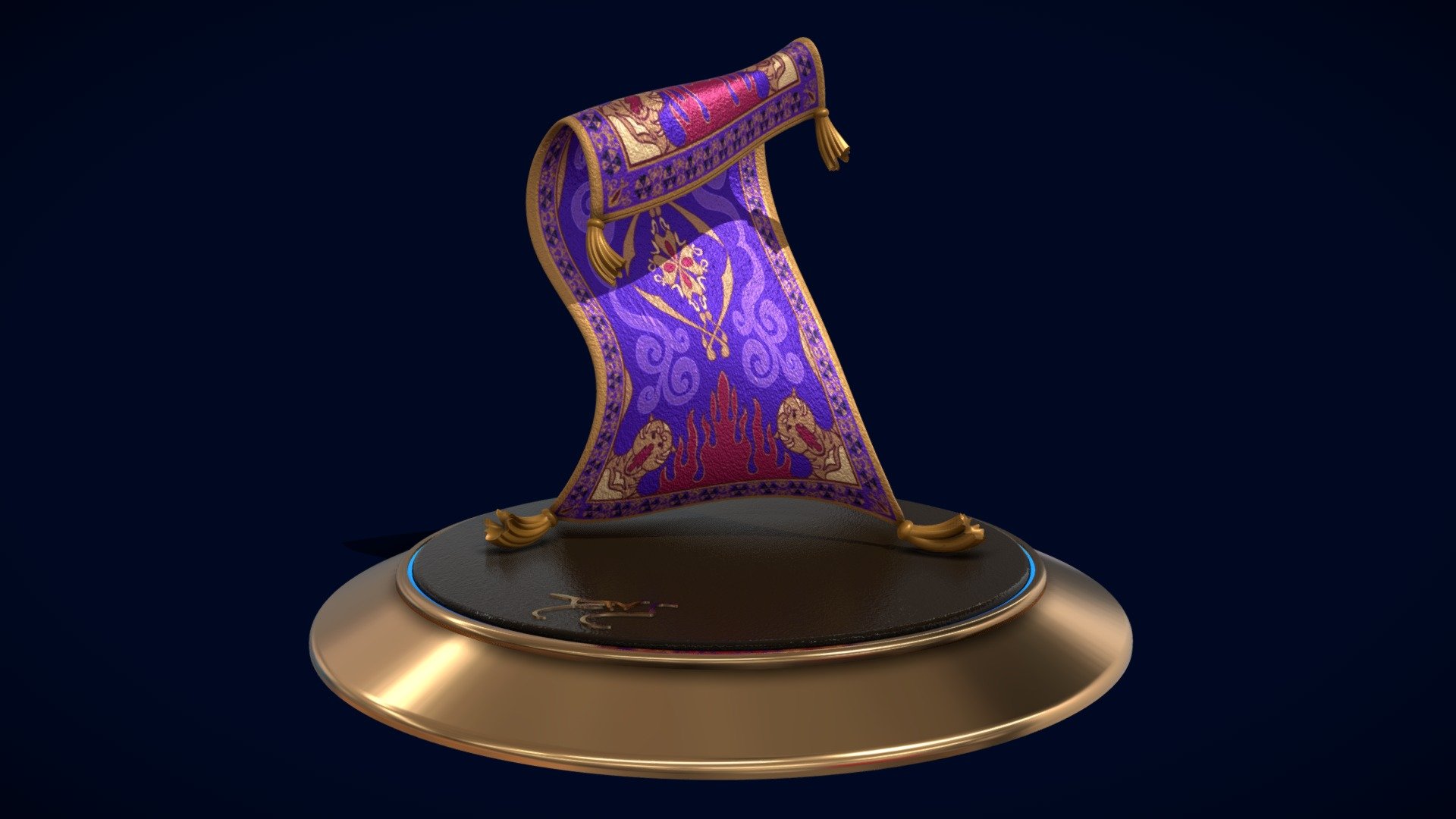Aladdin carpet Disney - Buy Royalty Free 3D model by Daniele Caccavale (@dany3design) 3d model