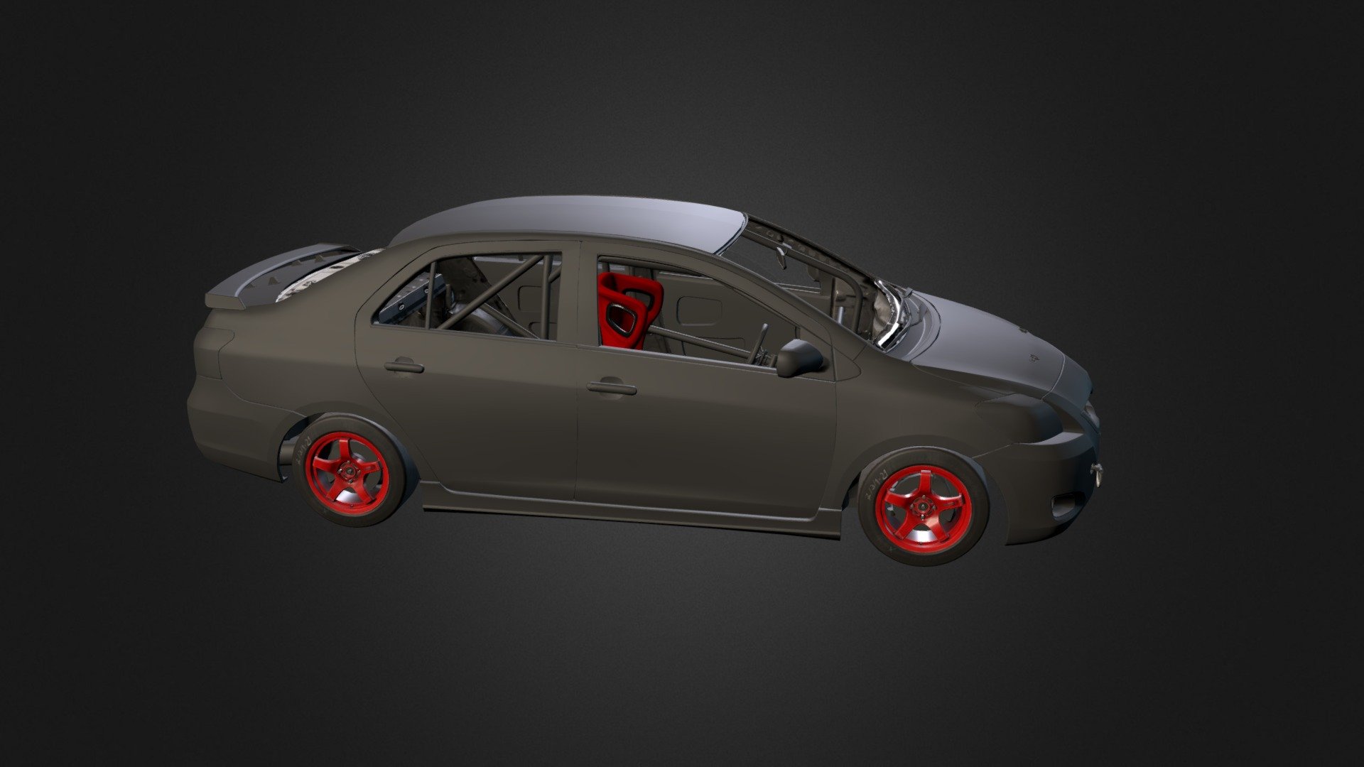 Toyota Vios WIP - 3D model by Tallgeese 3d model