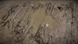 Mud puddle france, trees, paris, forest, textures, mud, floor, wet, dirt, puddle, rain, dirty, patch, water, 8k, rainy, photoscan, photogrammetry, asset, pbr, scan, free, gameready, raint