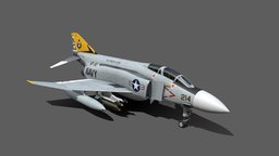 F-4J Phantom II usaf, fighter, bomber, phantom, jet, f4, vietnam, navy, vf92