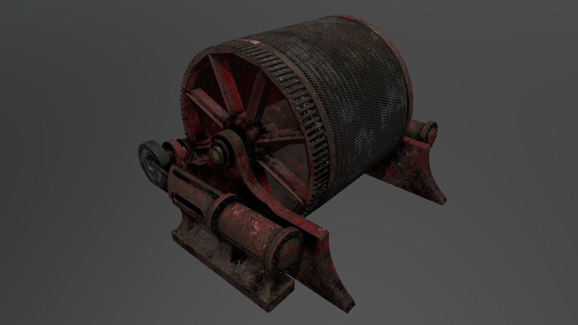 A game prop for Canyons - Steam Powered Mining Winch - Buy Royalty Free 3D model by Scott Thompson (@SelflessWon) 3d model