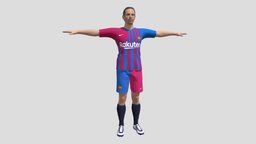 Soccer Player Barcelona legend, football, clothes, defender, player, barcelona, soccer, tournament, team, goal, worldcup, penalty, character, game, animated, human, male, tropkhy