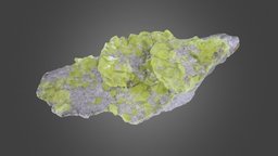 Sulfur geology, rocks-nature-photogrammetry