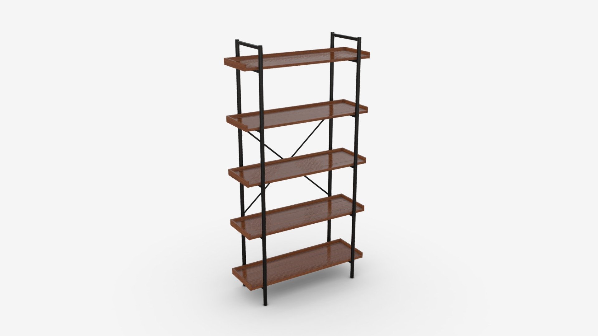 Industrial Bookcase Shelf Walker Edison - Buy Royalty Free 3D model by HQ3DMOD (@AivisAstics) 3d model