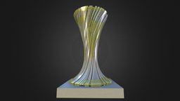 Classic Twisting Cup #soccerfast world, soccer, spiral, trophy, soccerfast, calcio, blender, cup, cycles