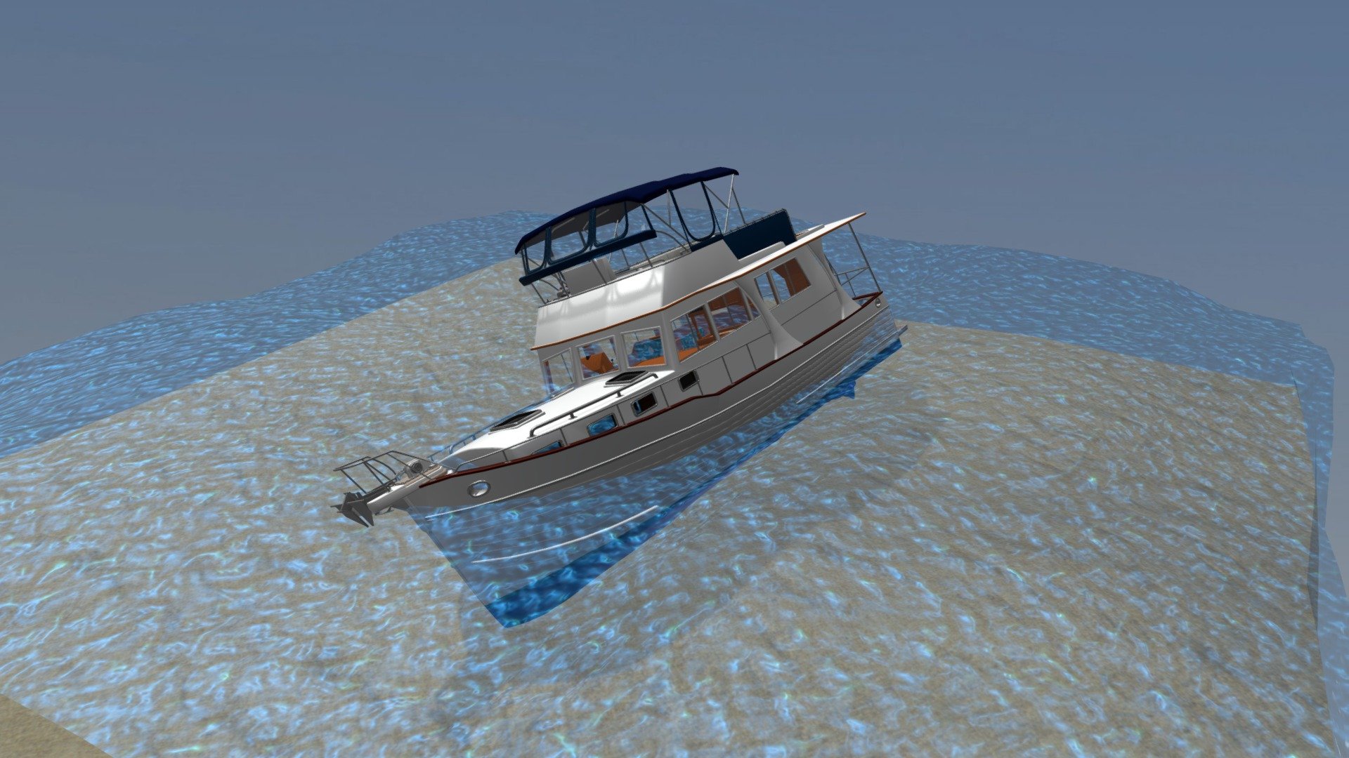 Partially Submerged Boat - 3D model by BoatUS Foundation (@boatusfoundation) 3d model