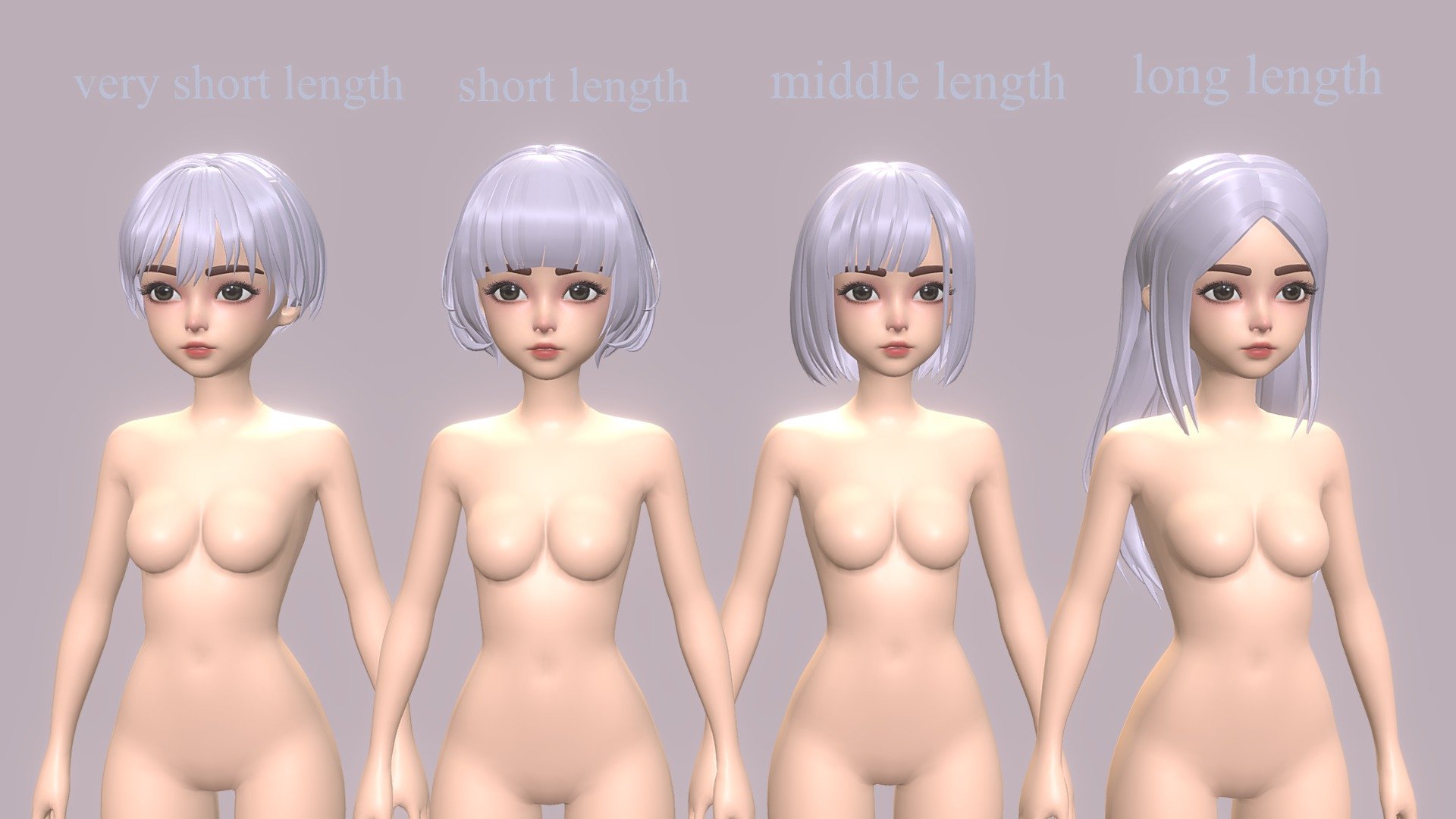 Which girl do you like?

4 Hairs cover from very short ,short ,middle and long length hair,Contains common hairstyles.

The compressed package contains the maya file, the FBX file, the obj file,the dae file.UV Unwraped ,Base mesh difuse map included.

Thank you,Have a nice day~ - 4 Girl basemesh in different Hairstyle - Buy Royalty Free 3D model by Vincent Page (@vincentpage) 3d model