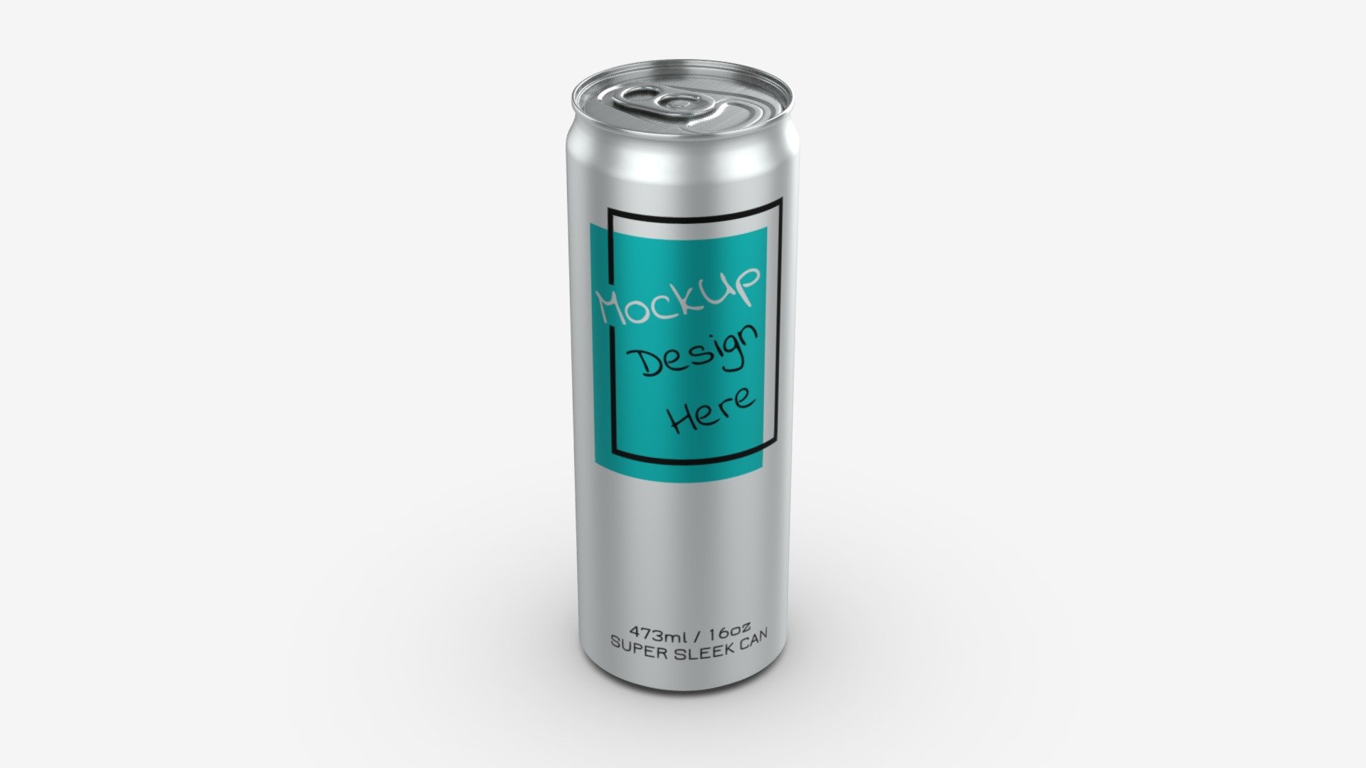 Super sleek beverage can 473 ml 16 oz - Buy Royalty Free 3D model by HQ3DMOD (@AivisAstics) 3d model