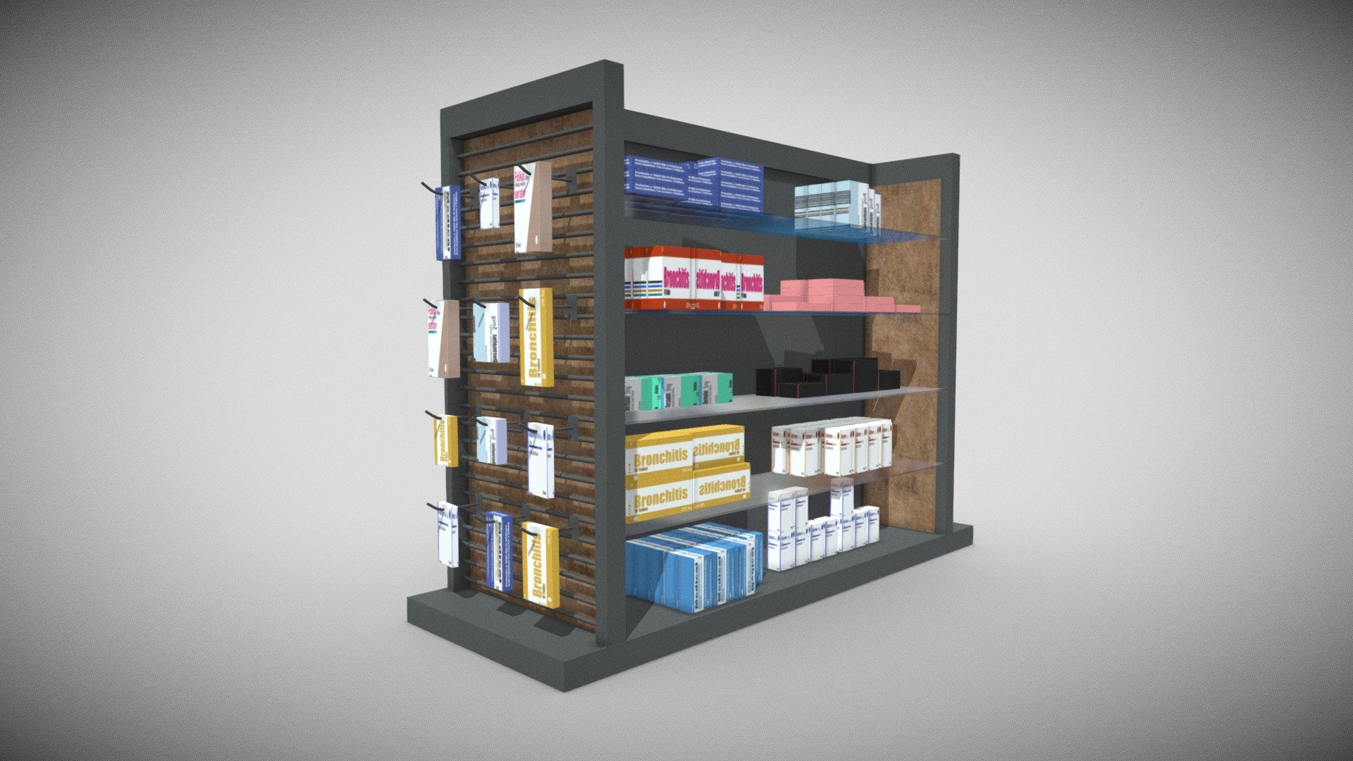 The medicine stand can be an impressive element for your projects. realistic appearance and material, easy handling, low polygon 3d model