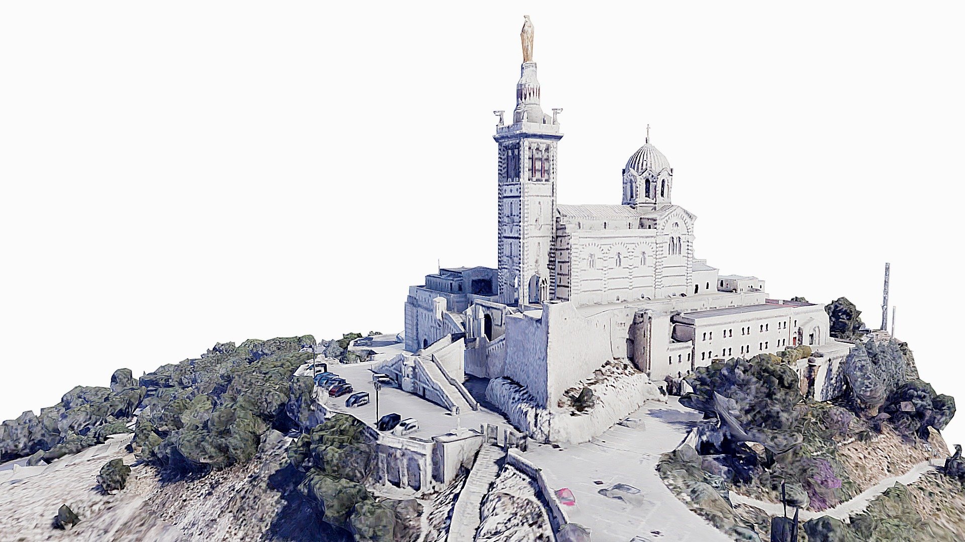 Notre-Dame de la Garde (literally: Our Lady of the Guard), in French for Marseille's citizens &ldquo;la bonne mère