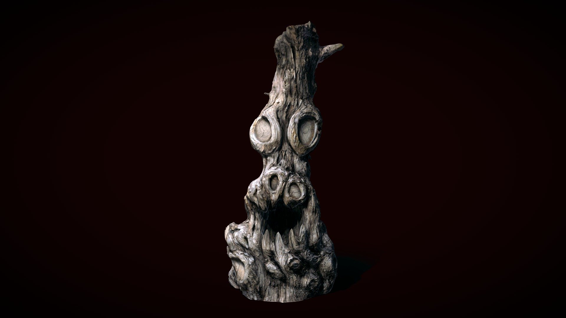 Scary Woodland Tree. Scanned Tree with KIRI engine and gave it a Monsterous Look in Zbrush 2022 - Monster Tree - 3D model by gmp1993 3d model