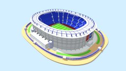 Stadium 3D stadium, football, futbol, estadio, world-cup, low-poly