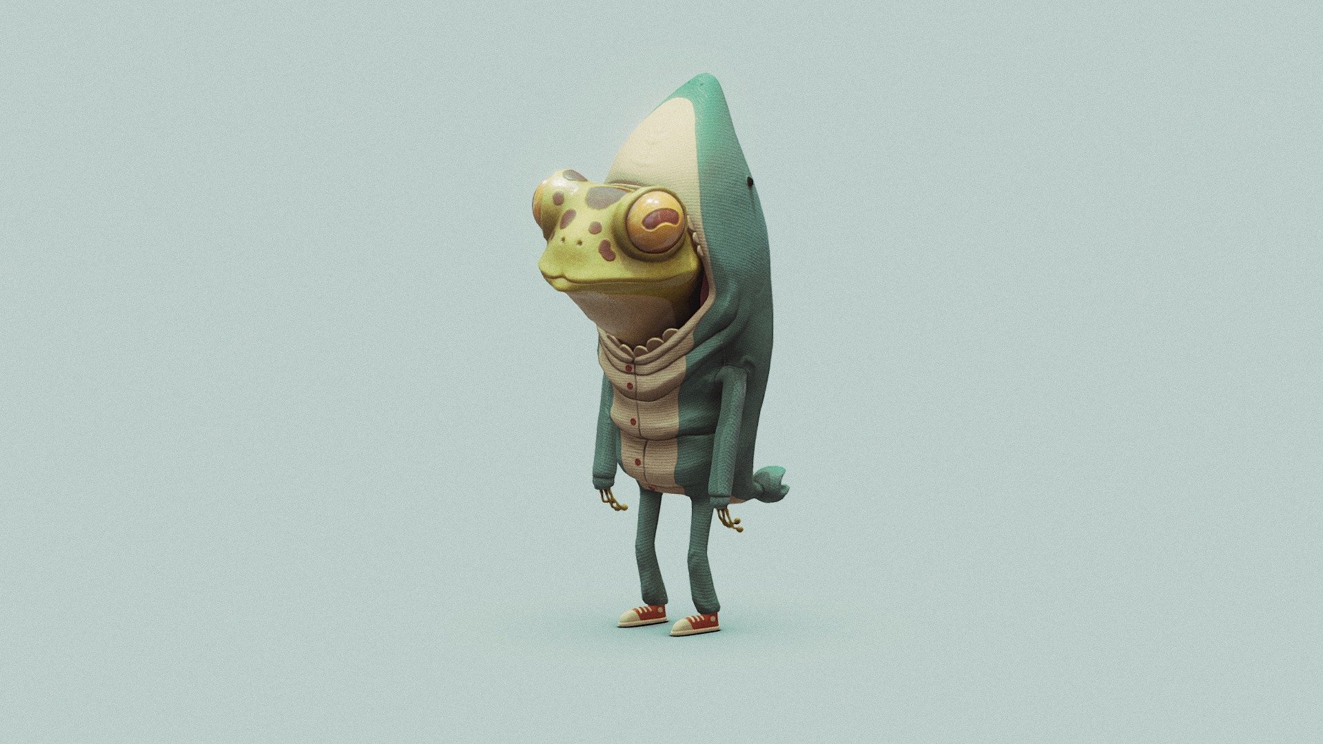 Frog or shark - a frog or a shark - 3D model by Danil Ivantsov (@danilivantsov) 3d model